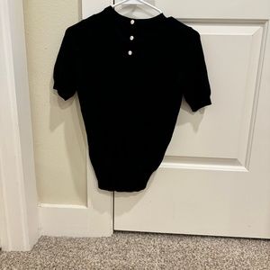 Zara Button Down, Black, Small